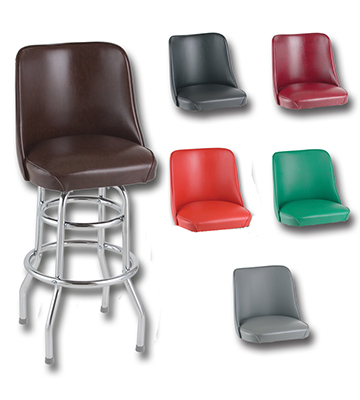 Double Ring Bucket Seat Bar Stool